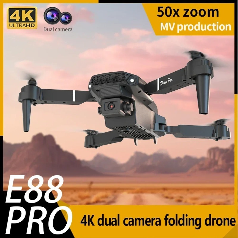 Drone Kit Tricopter - E88 미니 드론 4K HD 카메라
