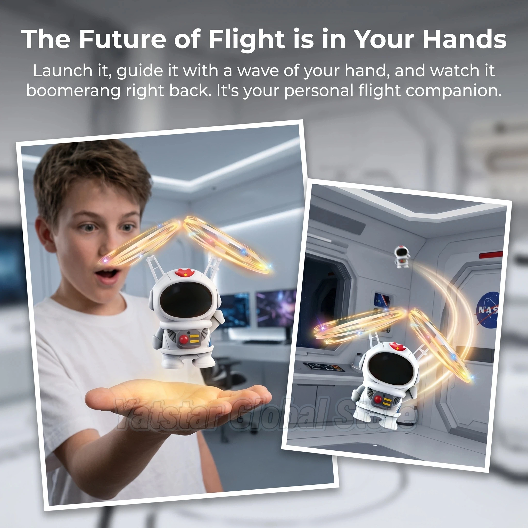 창의적인 미니 우주비행사 드론 우주인 비행 로봇 헬리콥 - Drone Kit Tricopter 리뷰 및 가격
